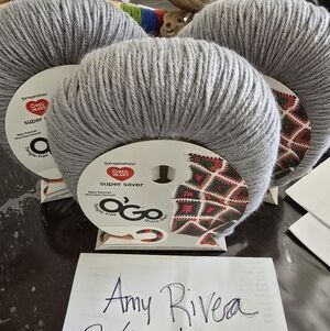 Red Heart Super Saver Yarn - Gray